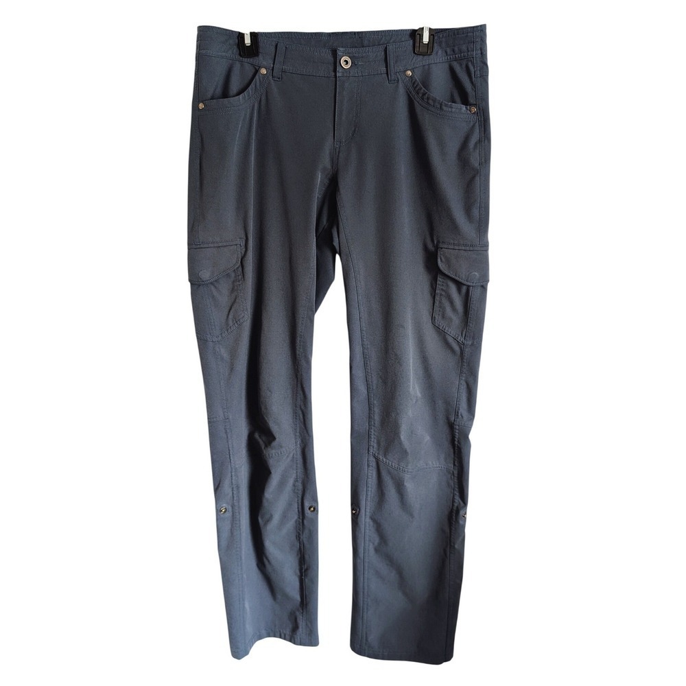Kuhl Outdoor Utility Freeflex Ultra Soft Steel Gray Blue Roll Up Hiking Pants